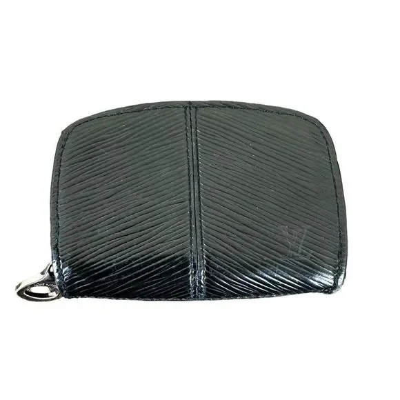 Louis Vuitton Black Epi Leather Demi Lune Zippy Coin Purse Authenticated W/ COA - Picture 2 of 11